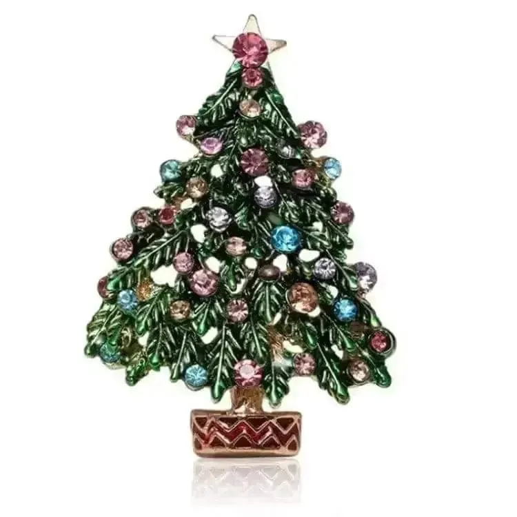 🌟 Santa Claus Alloy Diamond Brooch - Dazzling Holiday Elegance 🌟