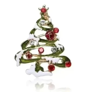 🌟 Santa Claus Alloy Diamond Brooch - Dazzling Holiday Elegance 🌟