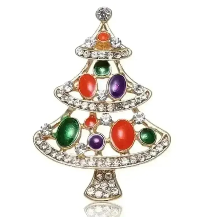 🌟 Santa Claus Alloy Diamond Brooch - Dazzling Holiday Elegance 🌟