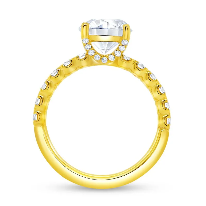 0.73ctw Round Engagement Ring