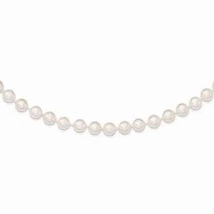 14K Gold Akoya Cultured Pearl Necklace with Elegant 18-Inch Chain