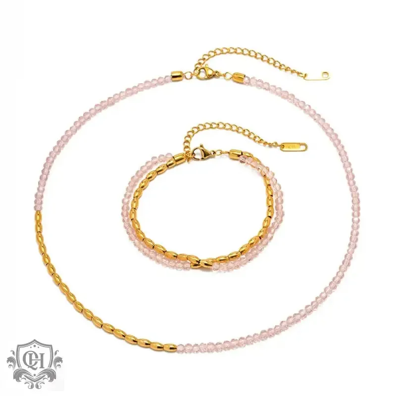 18K Gold Beaded Necklace Or Bracelet