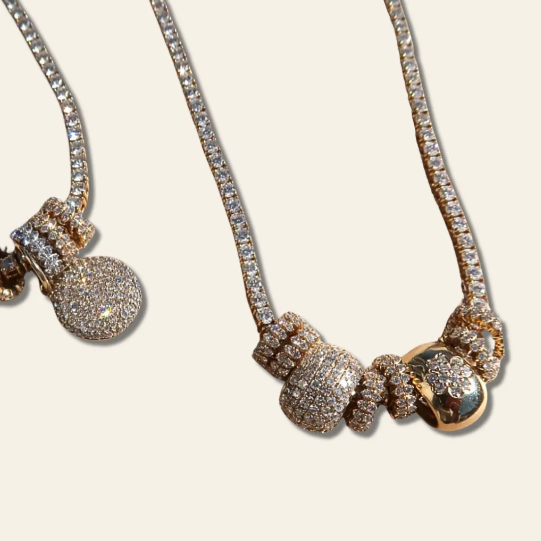 2 Row Diamond Bead