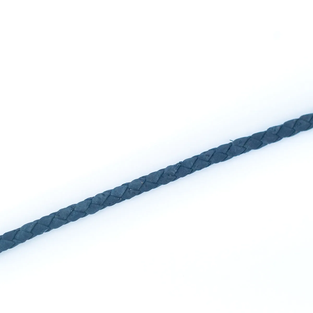 5mm Black/Blue Braided Cork Jewelry Crafting Cord COR-327 (10Meters)