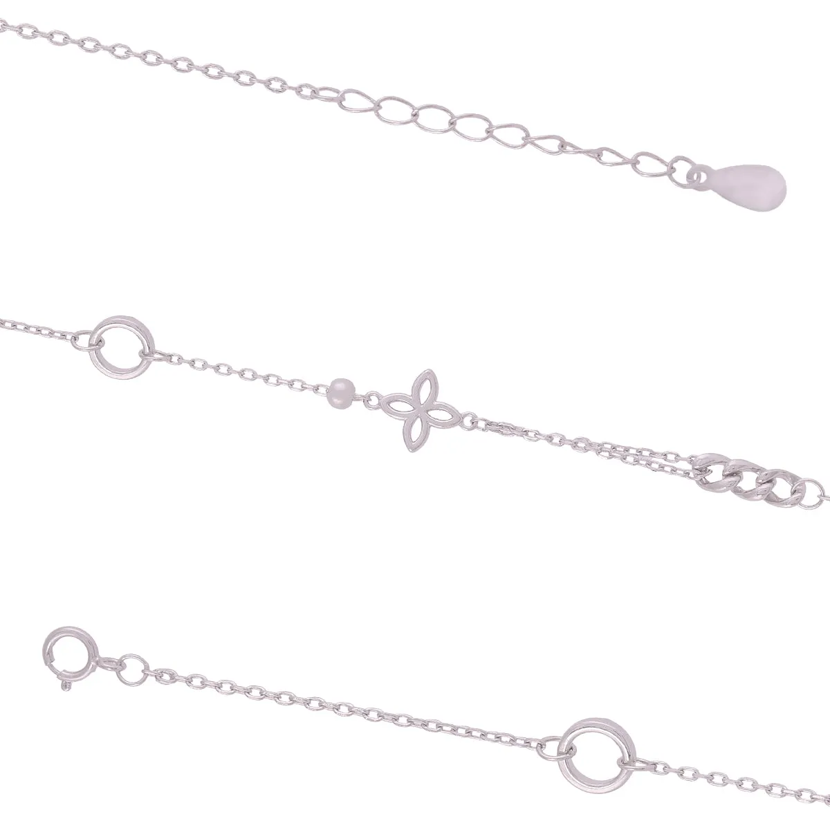 925 Sterling Silver Sparkling Elite Silver Bracelet