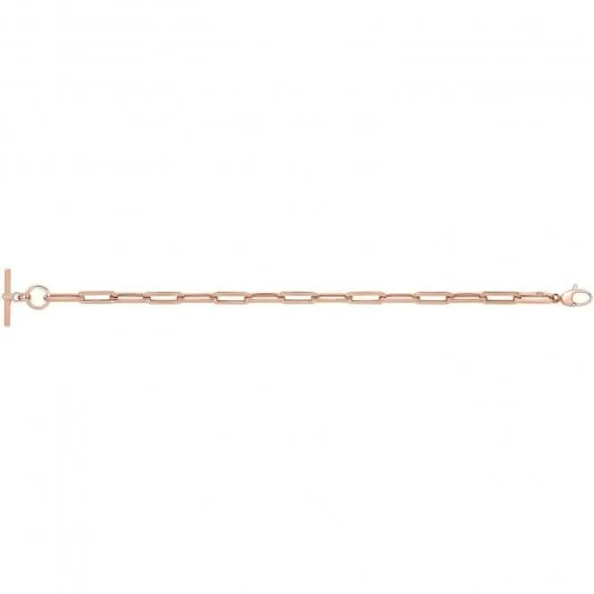 9ct Rose Gold Hollow Bracelet NK449B
