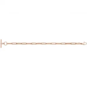 9ct Rose Gold Hollow Bracelet NK449B