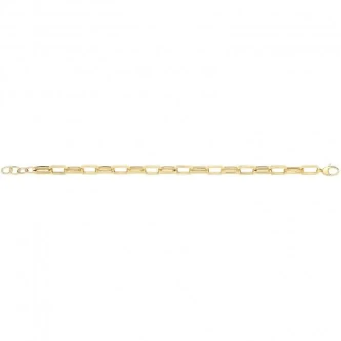 9ct Yellow Gold Hollow Bracelet NK448B