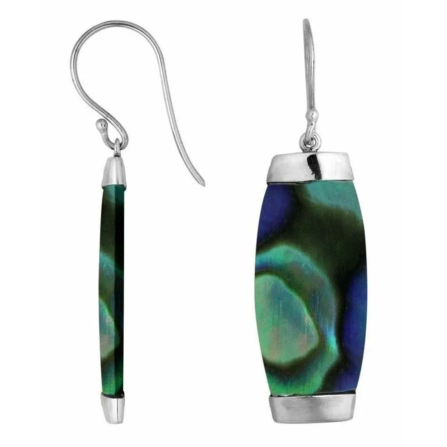 Abalone Column Earrings