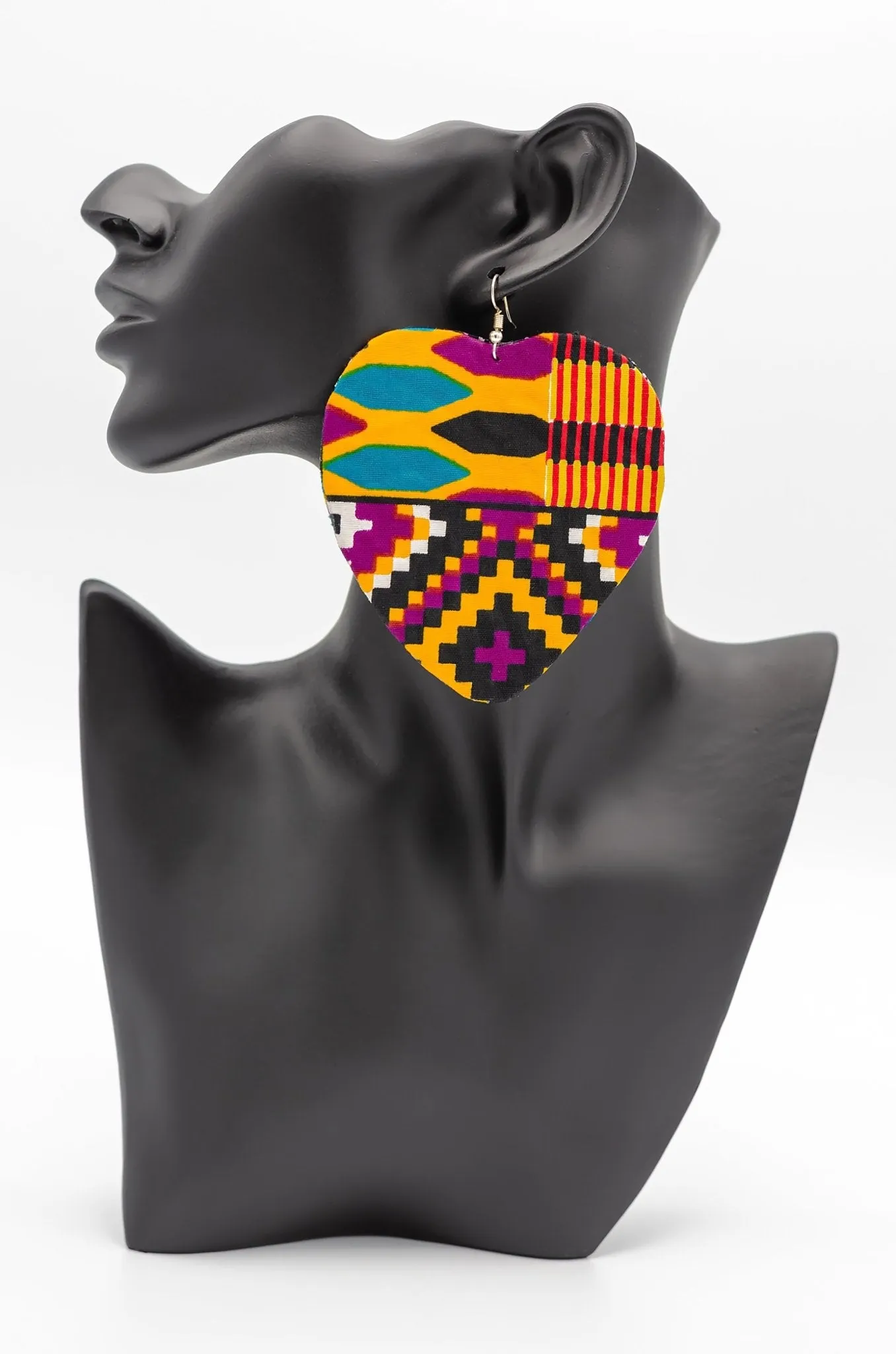 African Print Earrings
