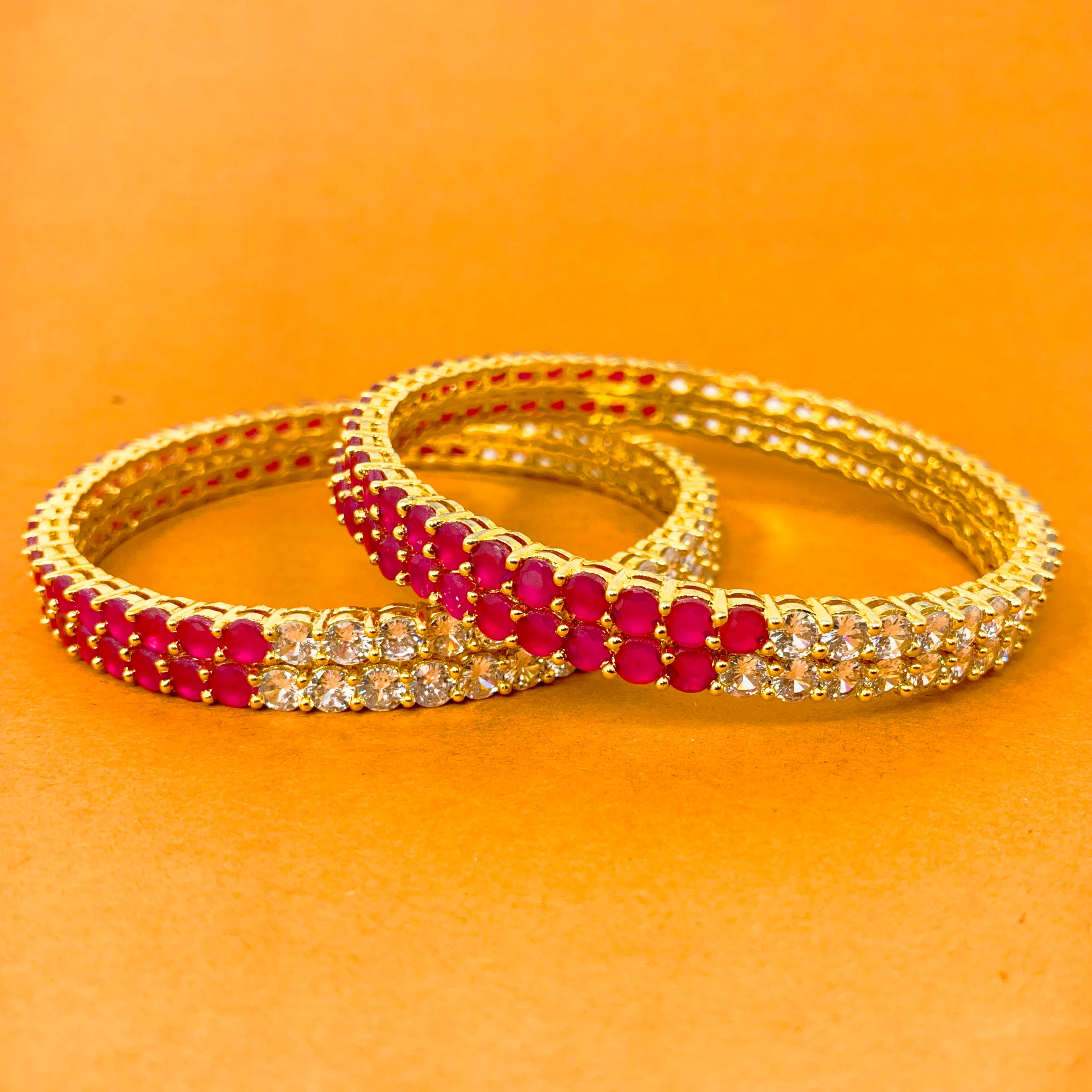 American Diamond & Semi-Precious Bangles (Design 8)