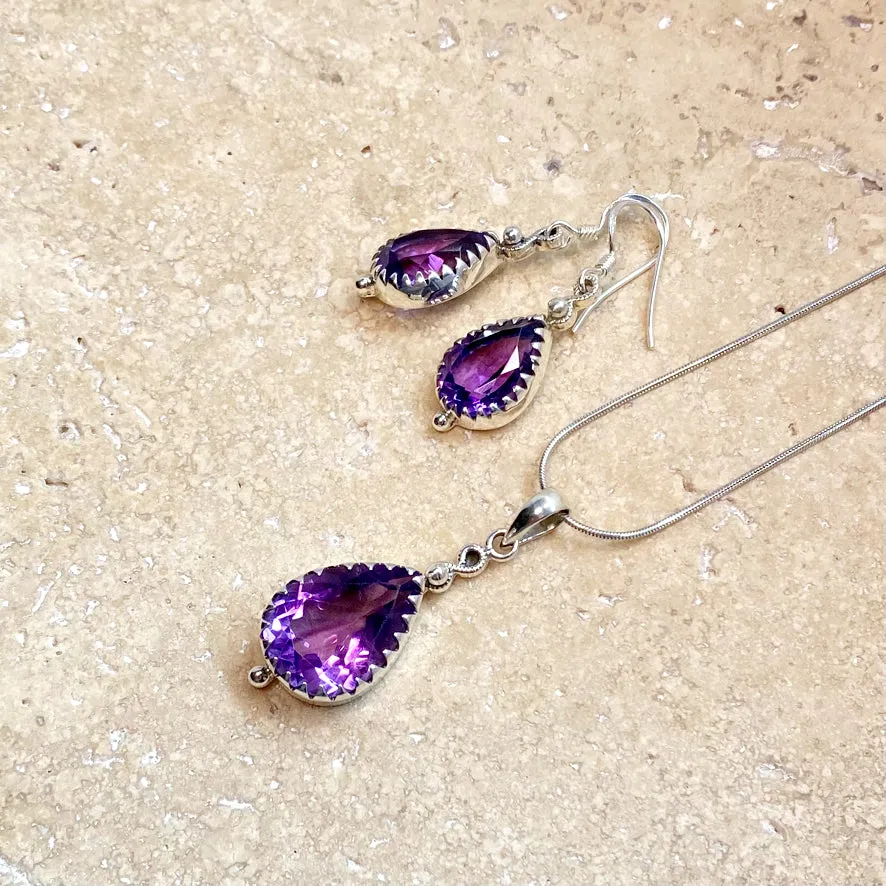 Amethyst Earrings - Rana