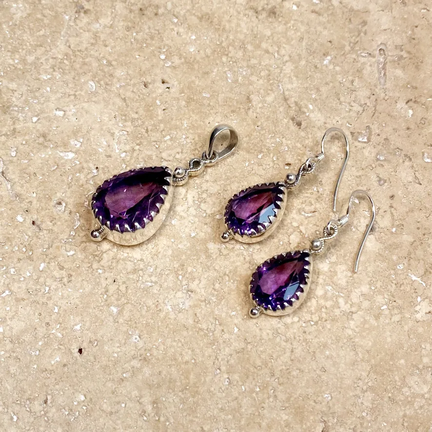 Amethyst Earrings - Rana
