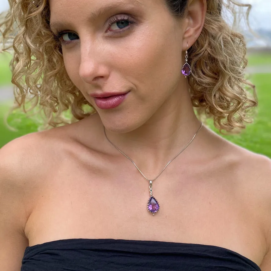 Amethyst Earrings - Rana