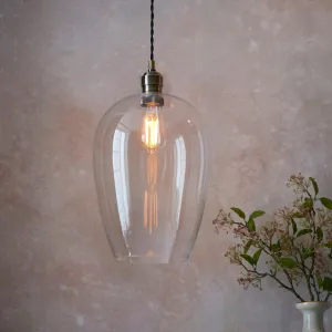Amos Lucid Pendant Antique Brass Large