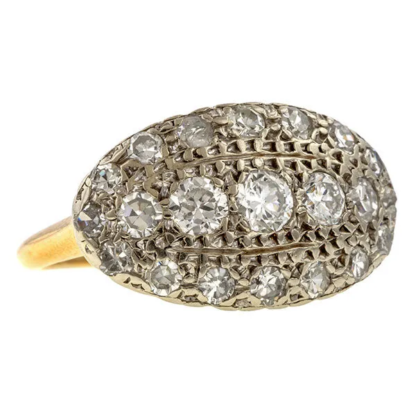 Antique Diamond Cluster Ring