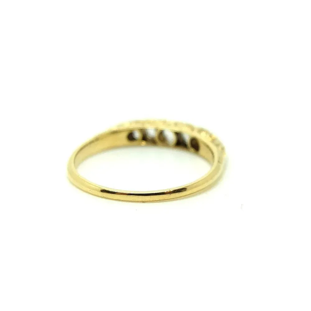 Antique Victorian 1849 Diamond & 18ct Gold Gemstone Engagement Ring | 0 / 7.5