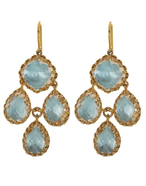 Antoinette Earrings - Chambray