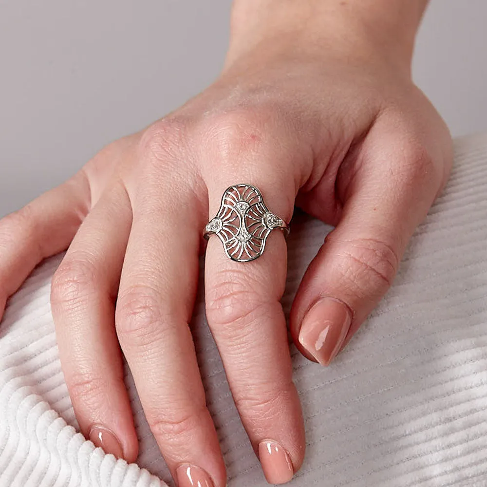 Art Deco Oval Ring