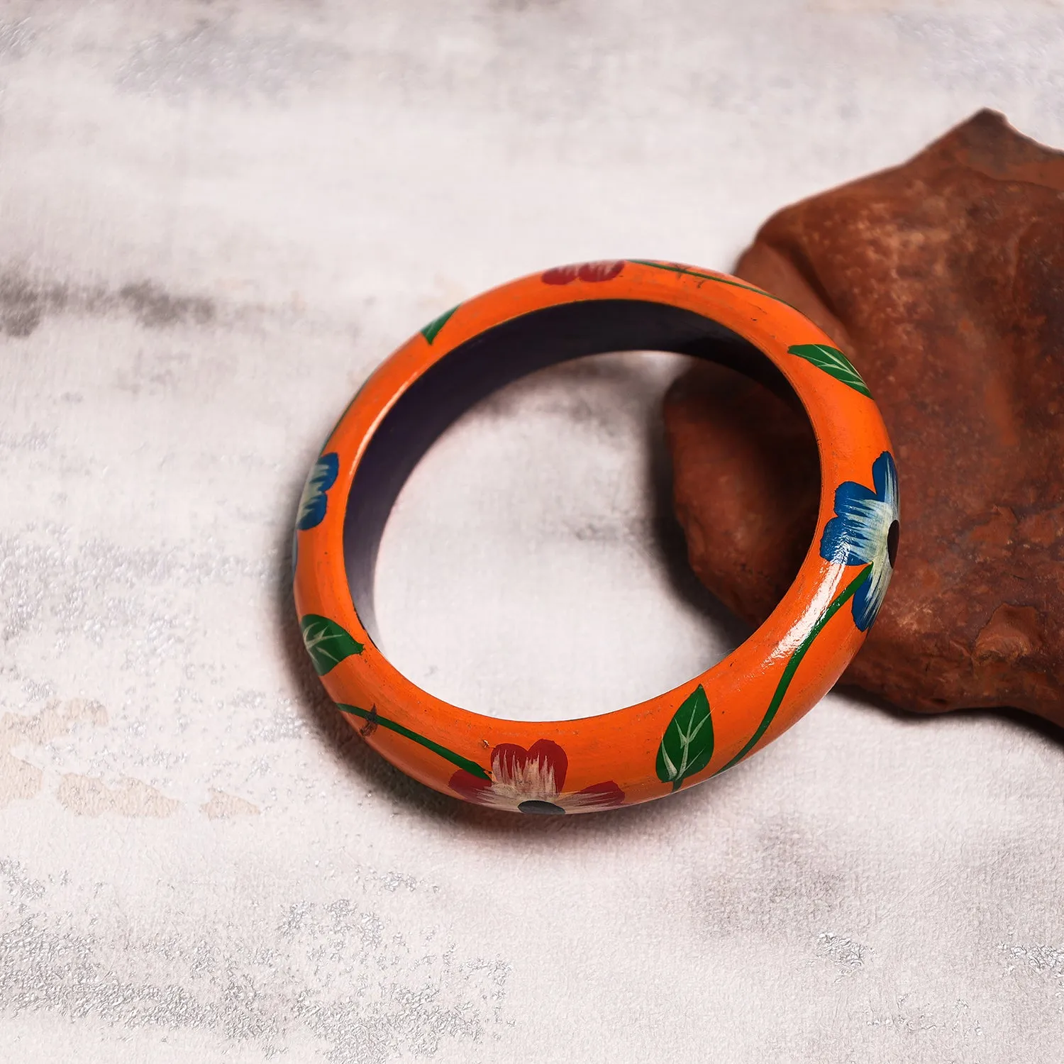 Banaras Handpainted Wooden Bangle