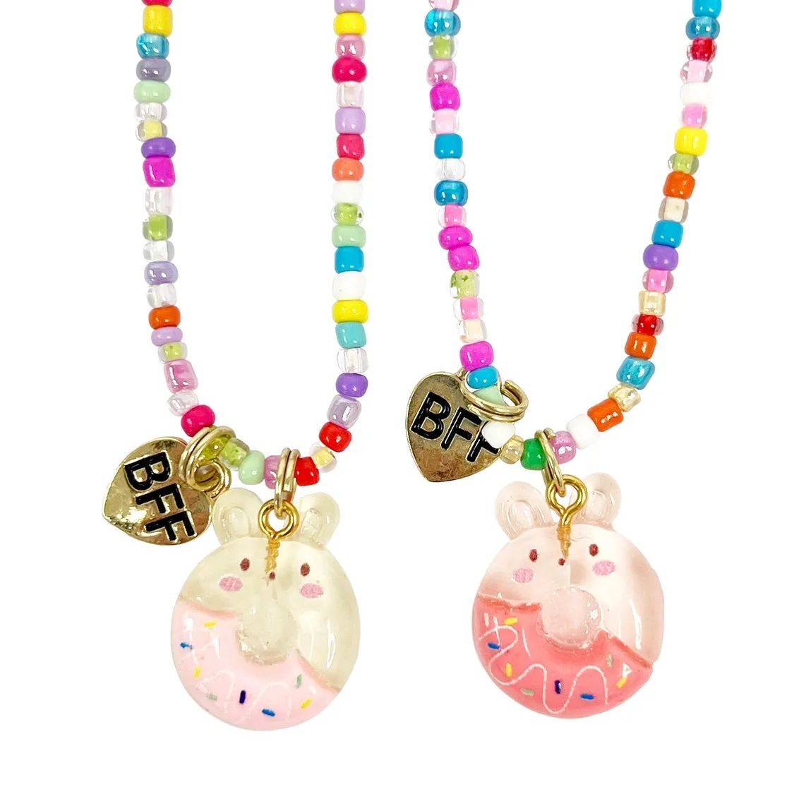 Bff Donut Necklace Set