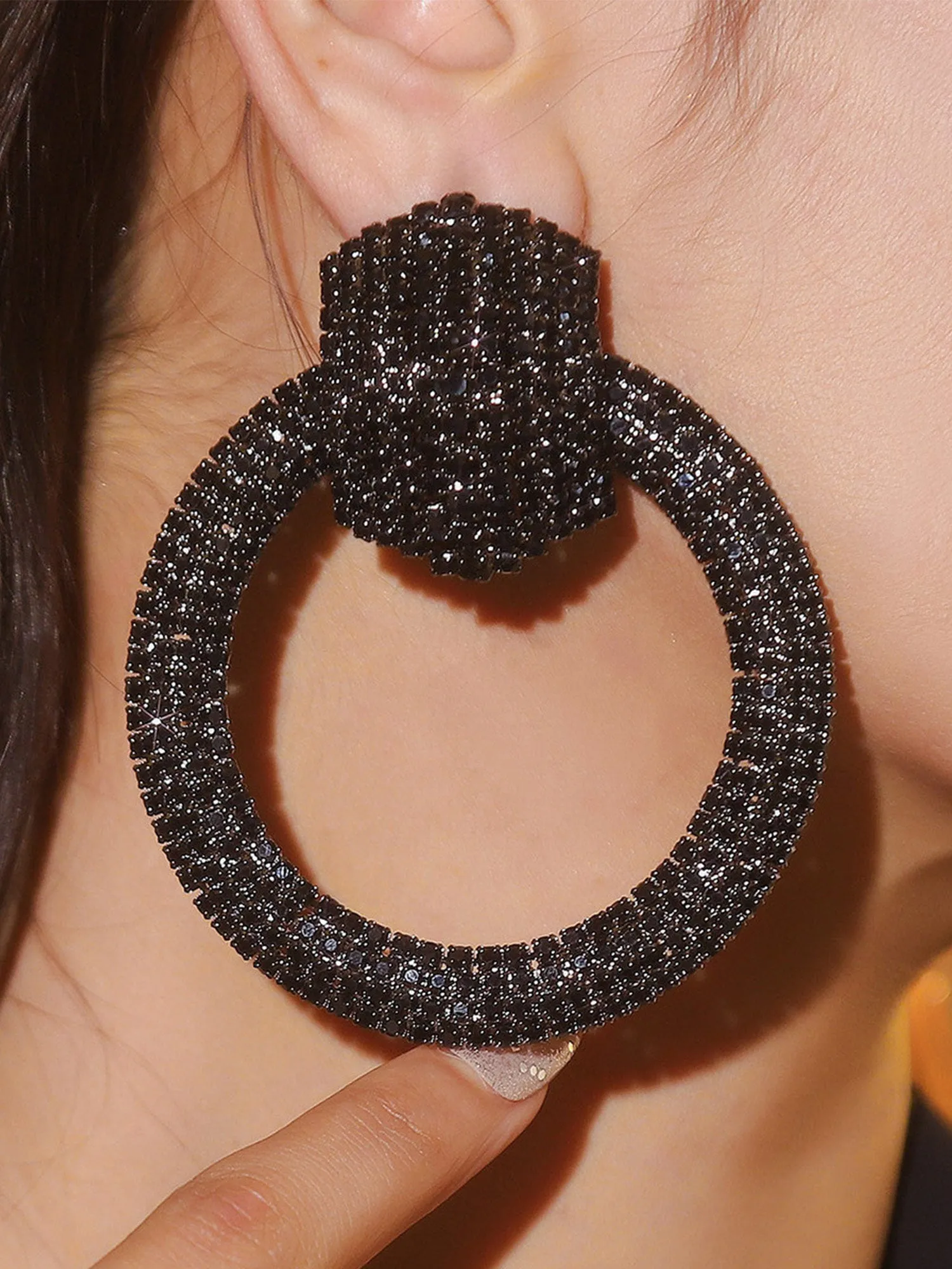 Bold and Unique Oversized Round Earrings for Women