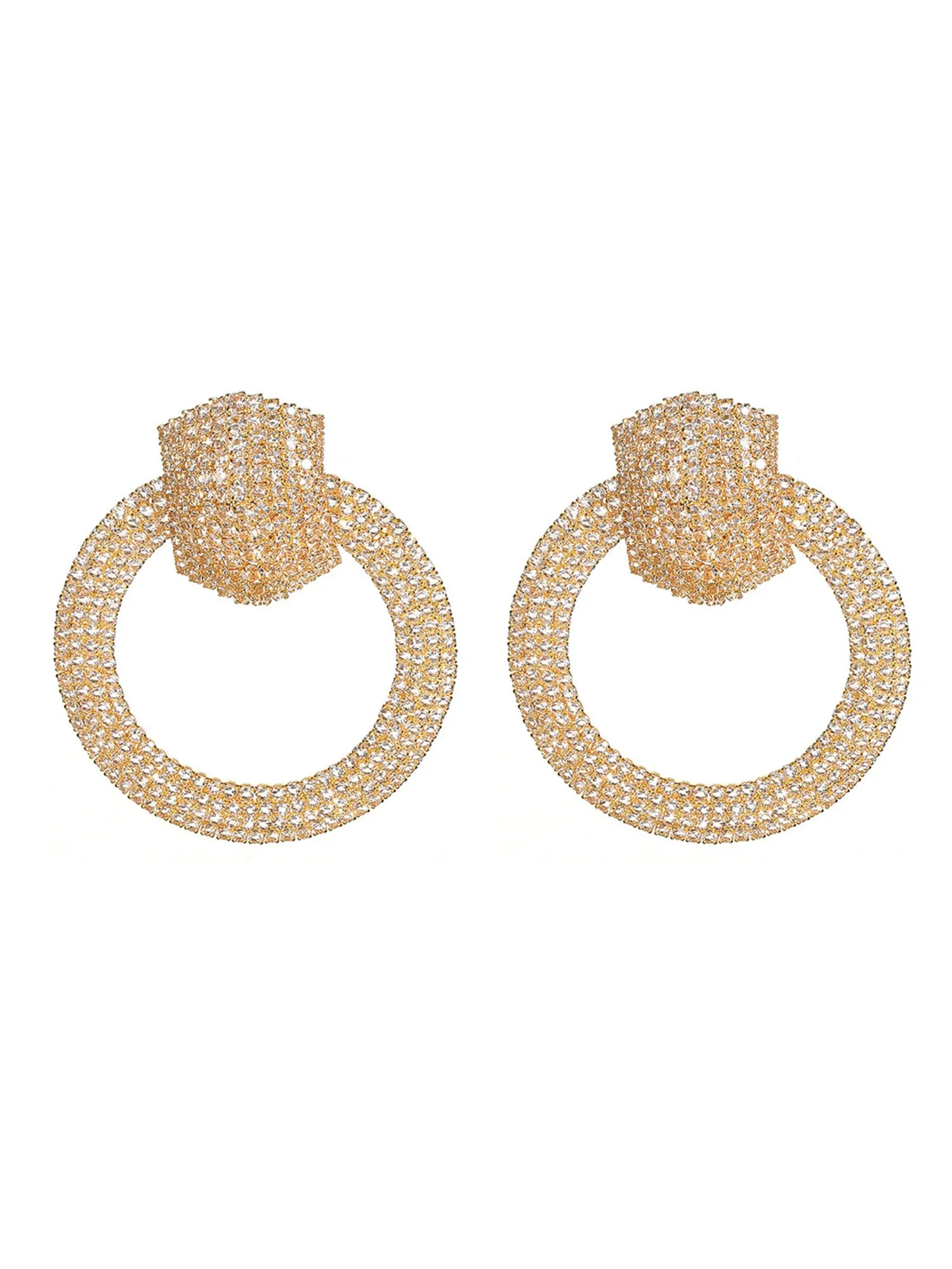 Bold and Unique Oversized Round Earrings for Women
