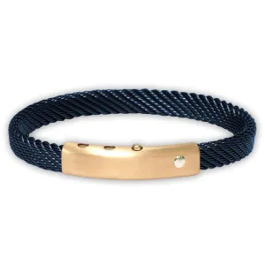 Borsari BR-TRA18Y Stainless Steel & 18K Gold Men's Bracelet