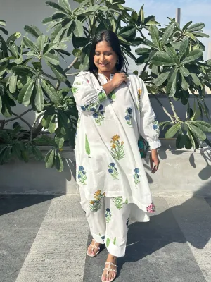 Boxy lily block printed co-ord set