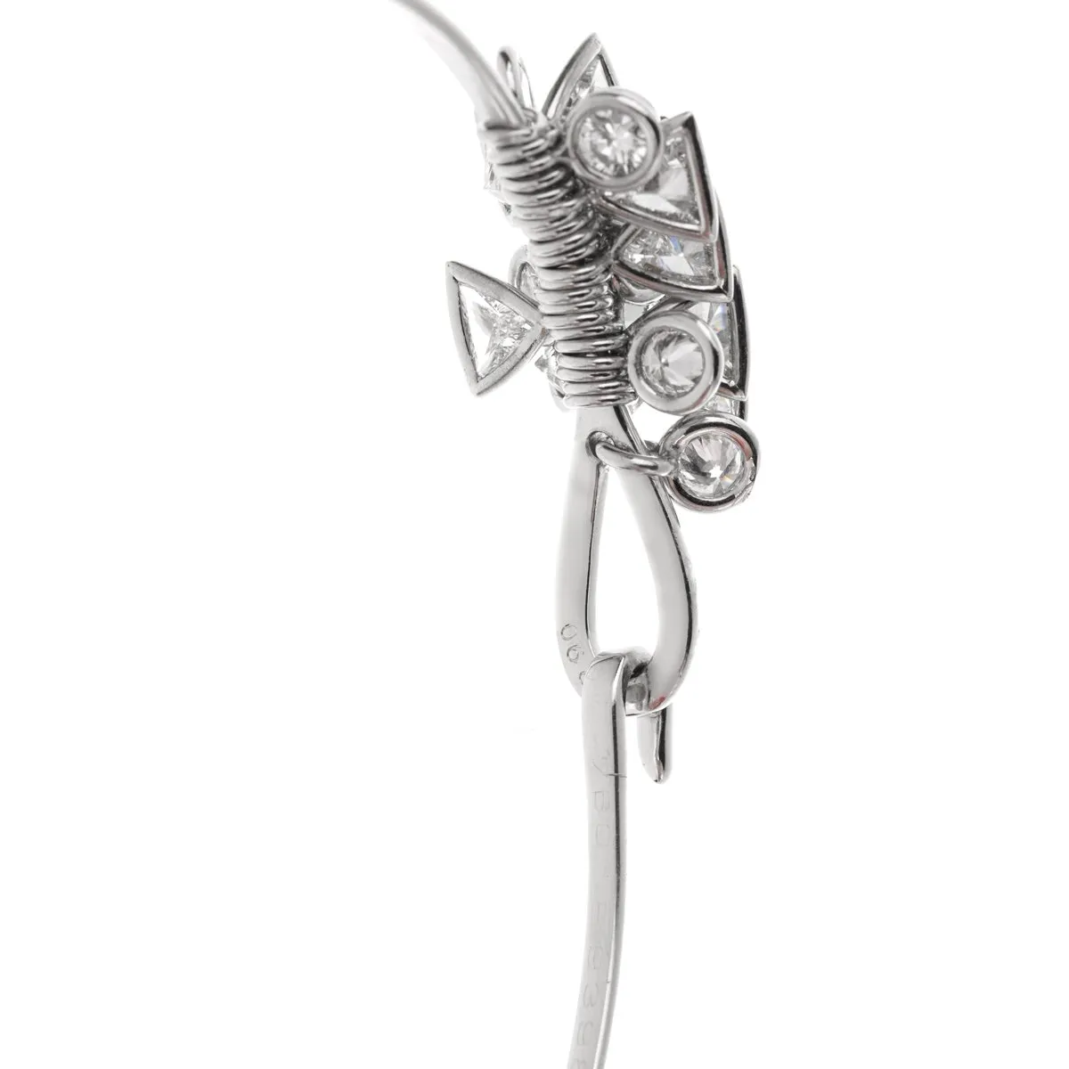 Christian Dior Dangling Diamond 18k White Gold Bracelet