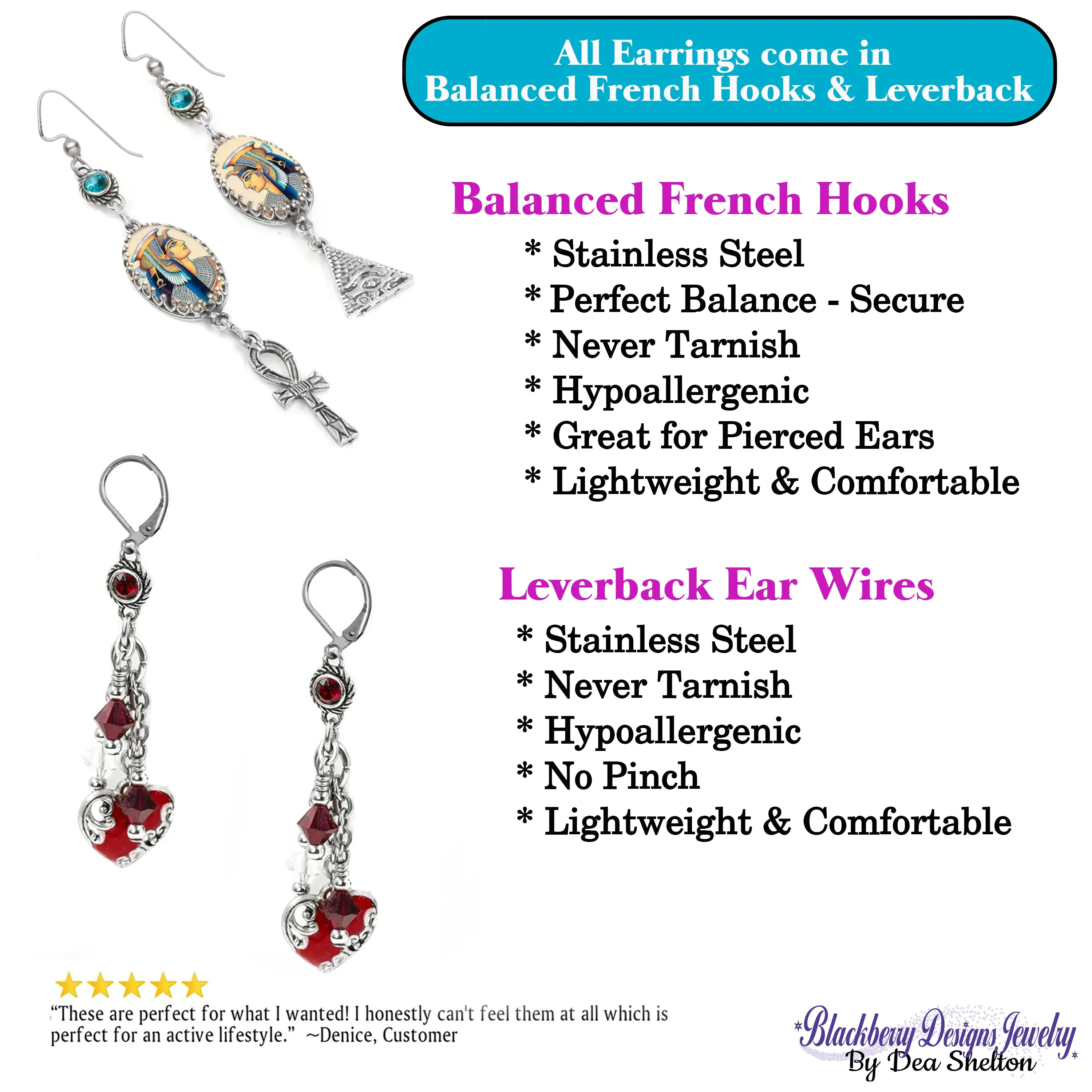 Cleopatra Egyptian Earrings