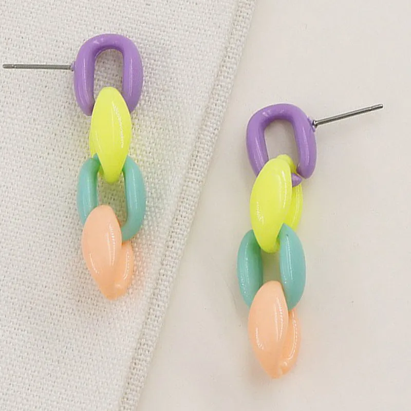 Colorful Acrylic Earrings - Vienna Verve Collection
