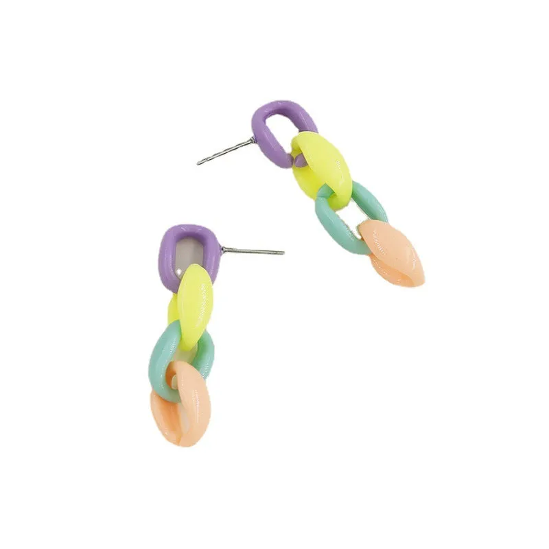 Colorful Acrylic Earrings - Vienna Verve Collection