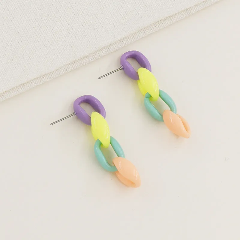 Colorful Acrylic Earrings - Vienna Verve Collection