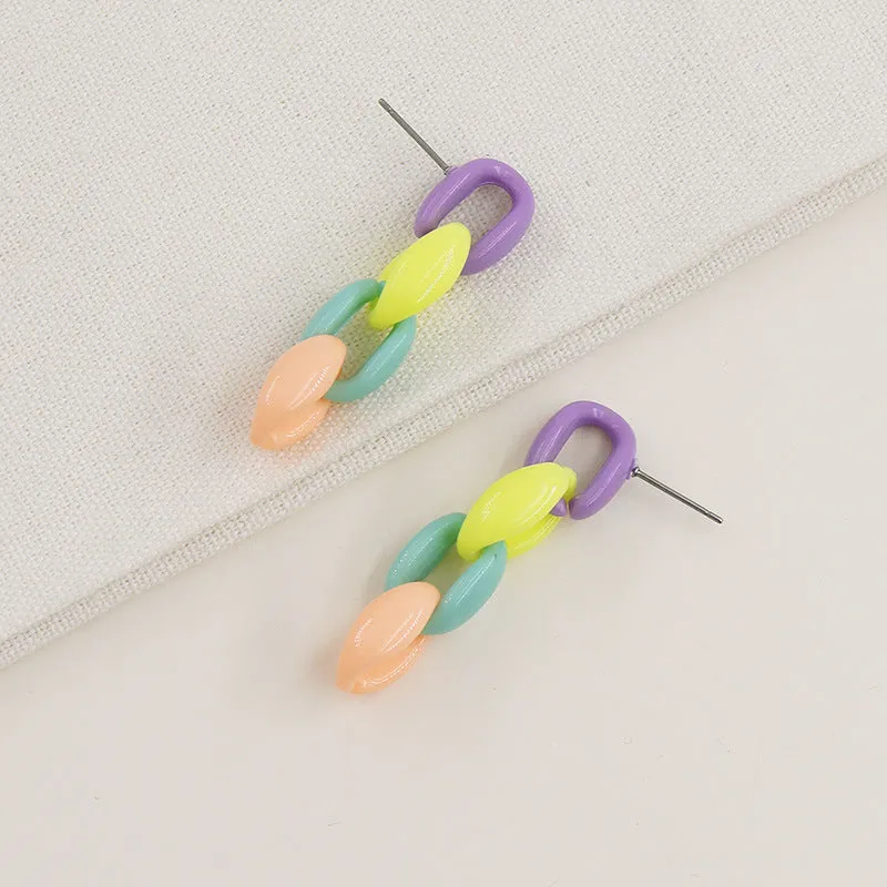 Colorful Acrylic Earrings - Vienna Verve Collection