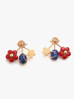 Colorful Floral Earrings