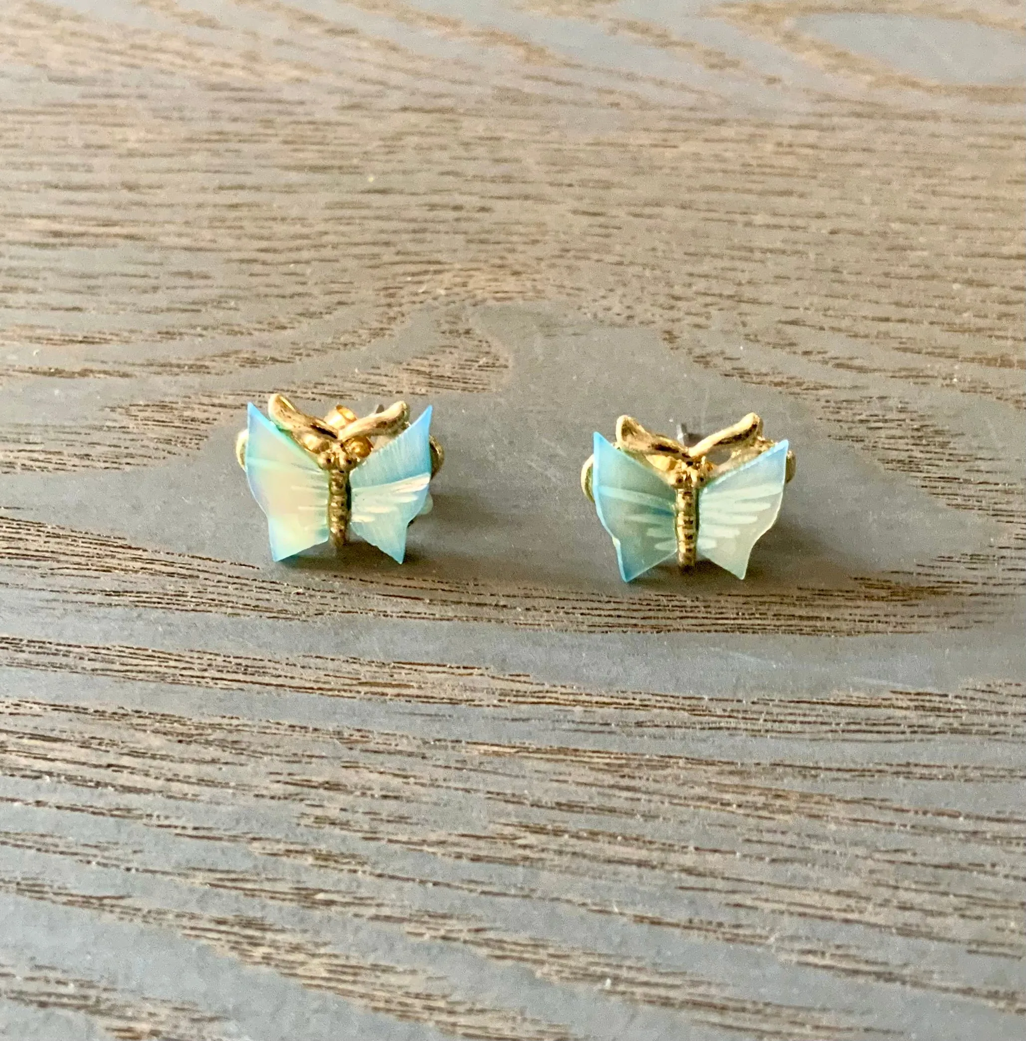 Colorful Mop Butterfly Studs