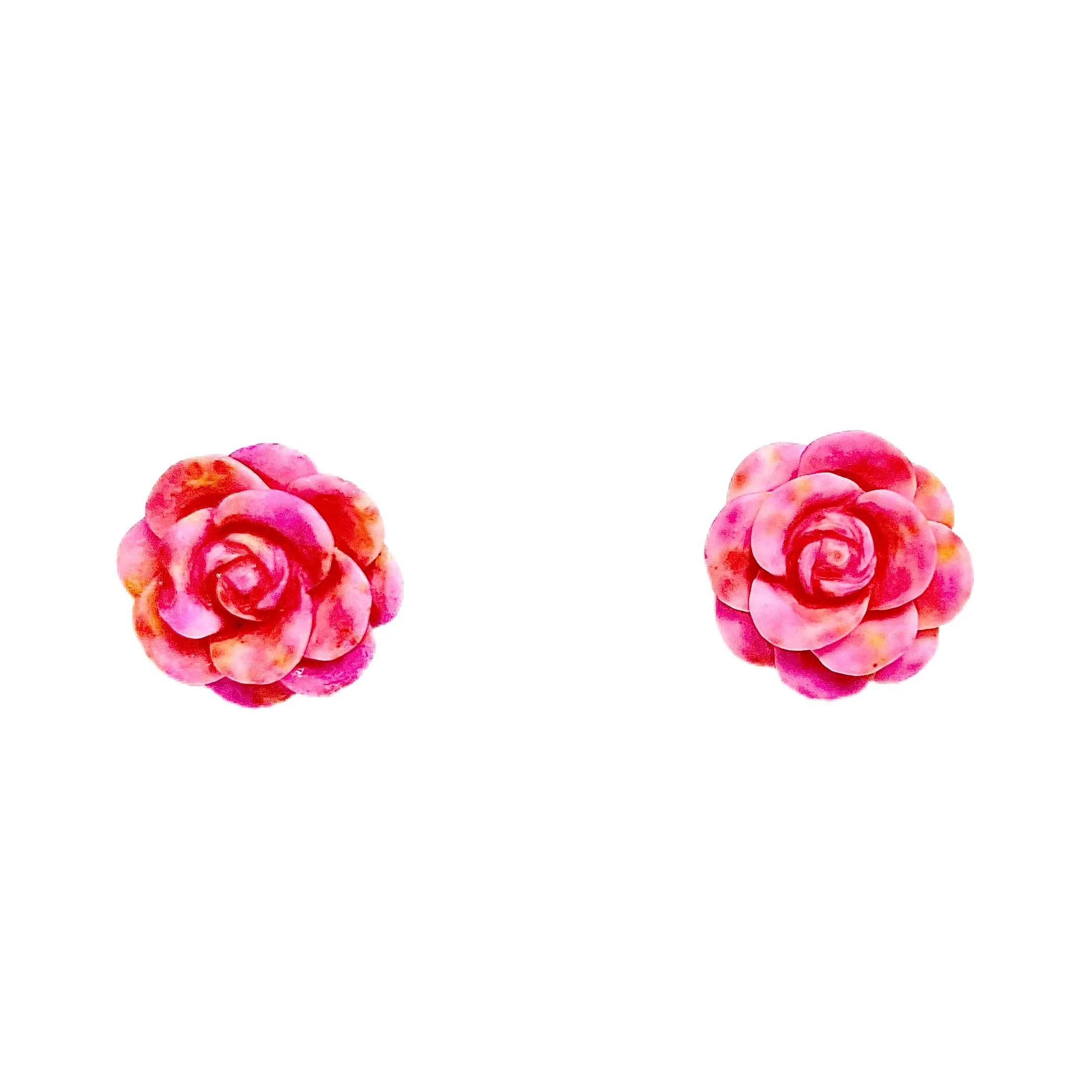 Colorful Rose Earrings