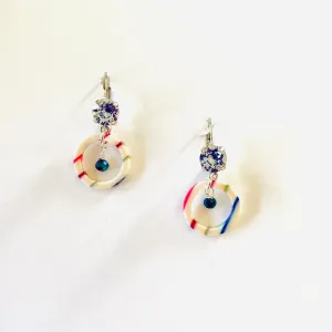 Colorful Stripe Drop Earrings
