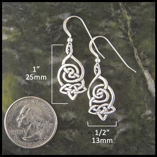Corryvrecken Earrings in Silver