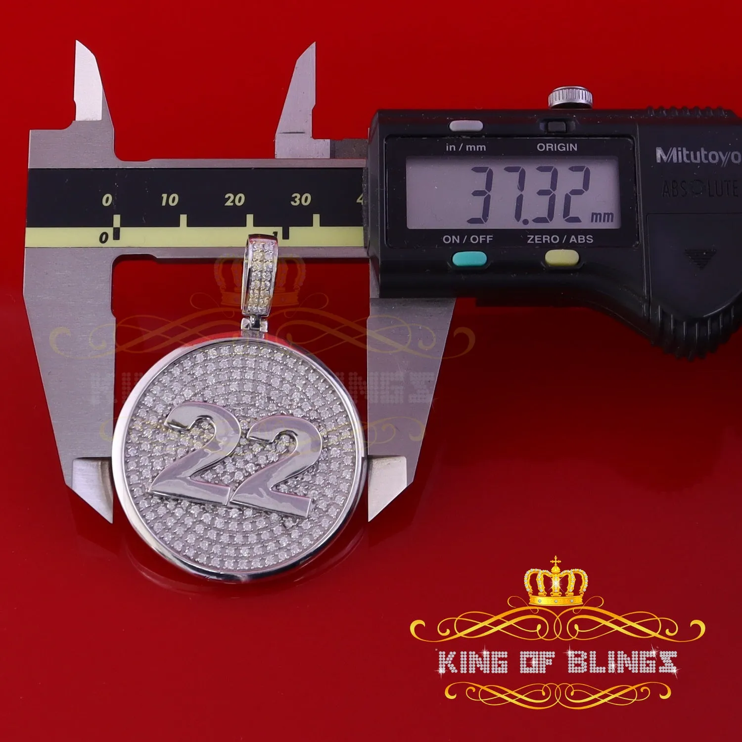 Create Custom Design in Cubic Zirconia Silver White 1.50 Round #22 Lucky Charm Pendant