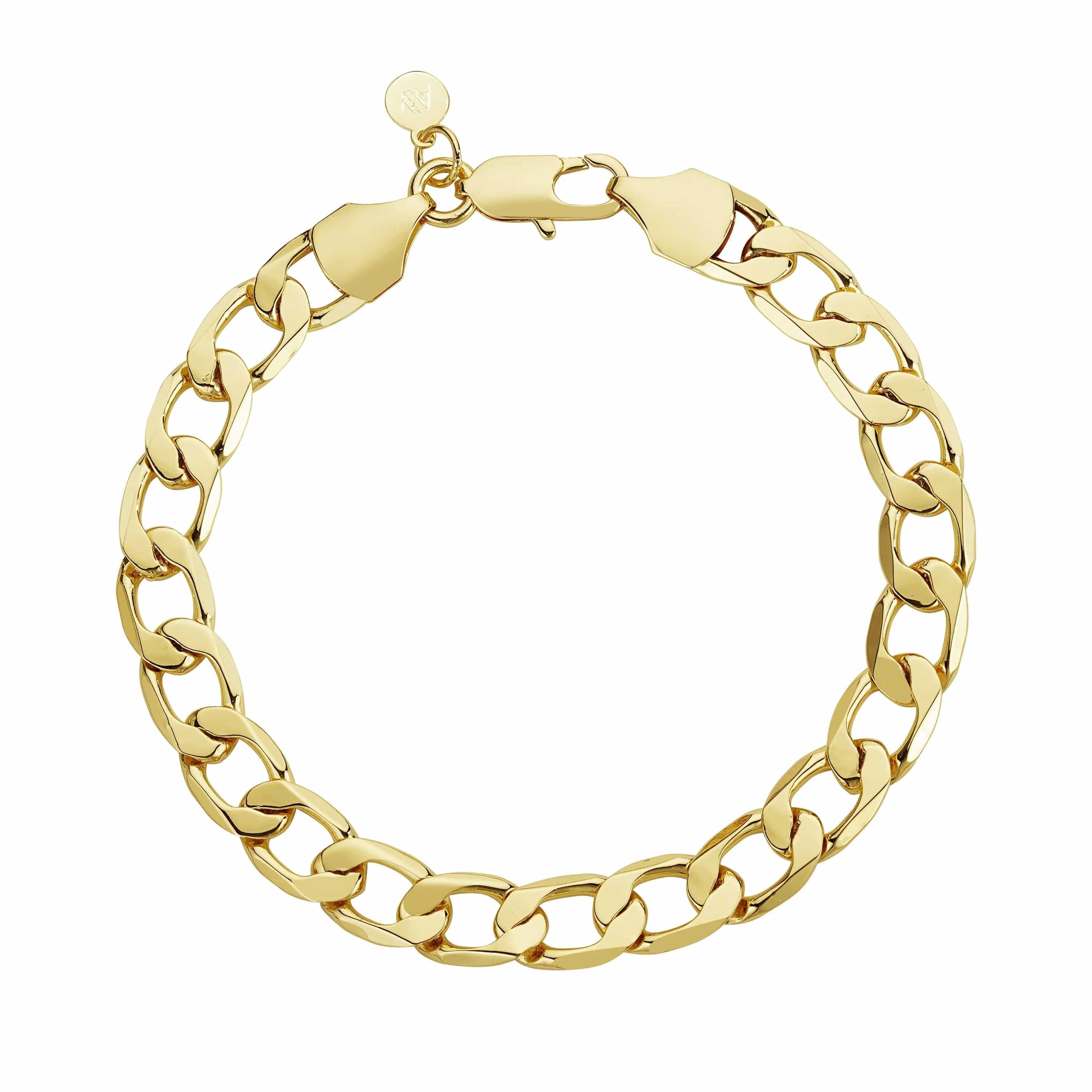 Curb Bracelet 9mm - Gold