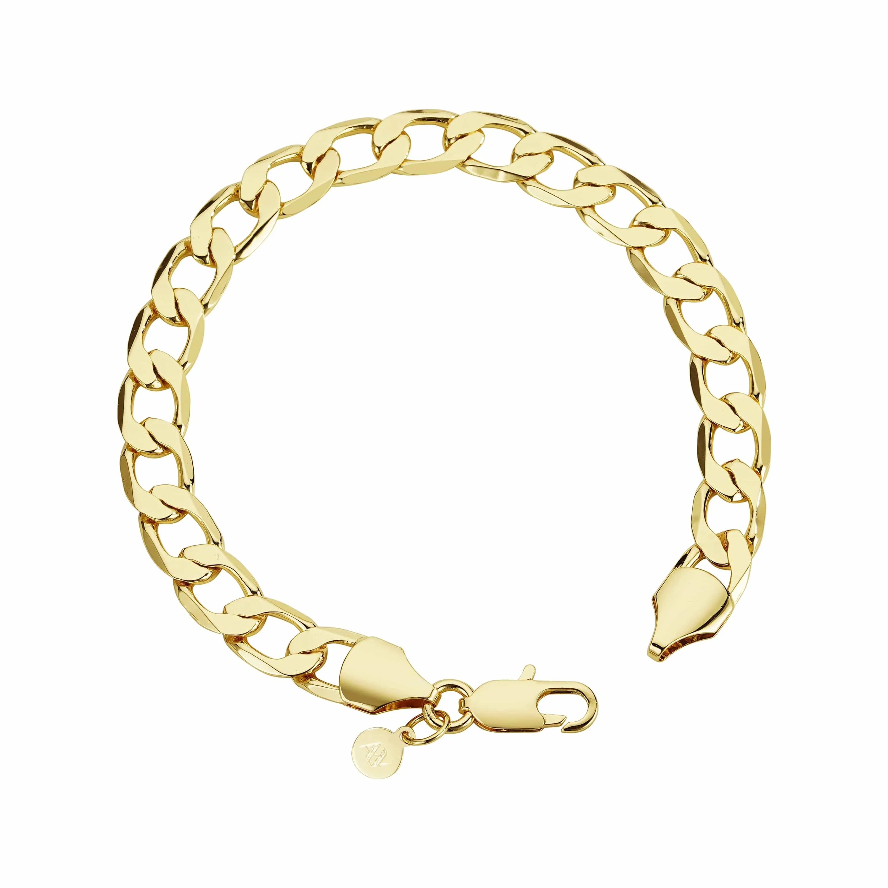 Curb Bracelet 9mm - Gold