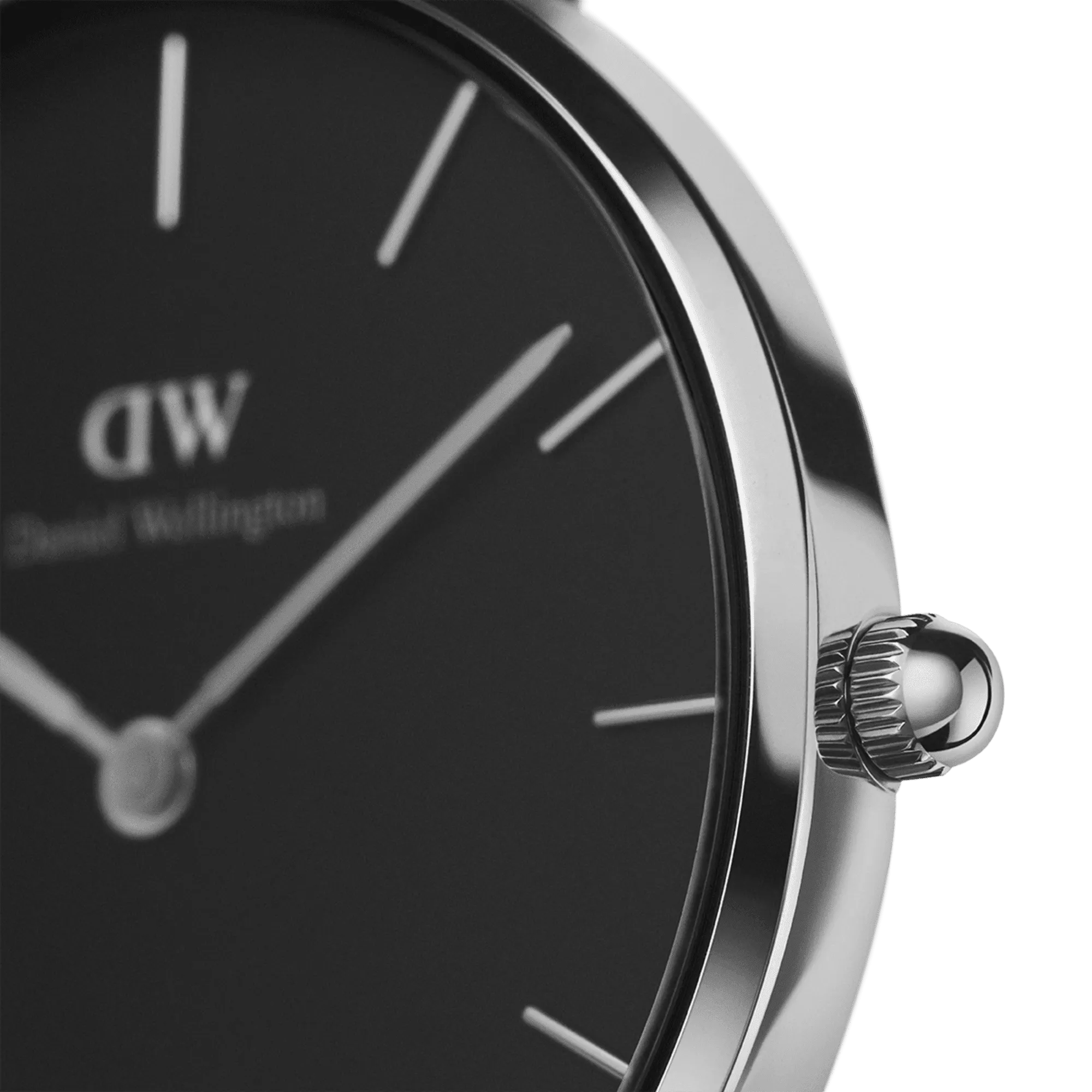 Daniel Wellington Petite 32 Ashfield Silver & Black Watch