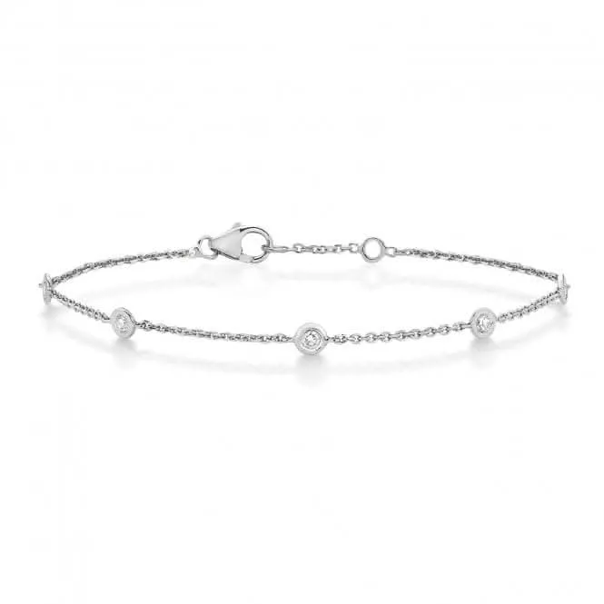 Diamond Jewellery 18K White Gold Bracelet BDQ016W