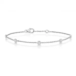 Diamond Jewellery 18K White Gold Bracelet BDQ016W