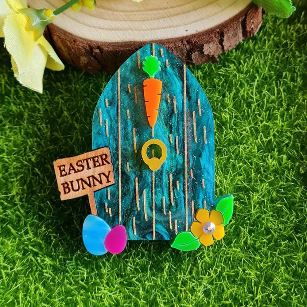 Easter Bunny House Necklace by Cherryloco Jewellery