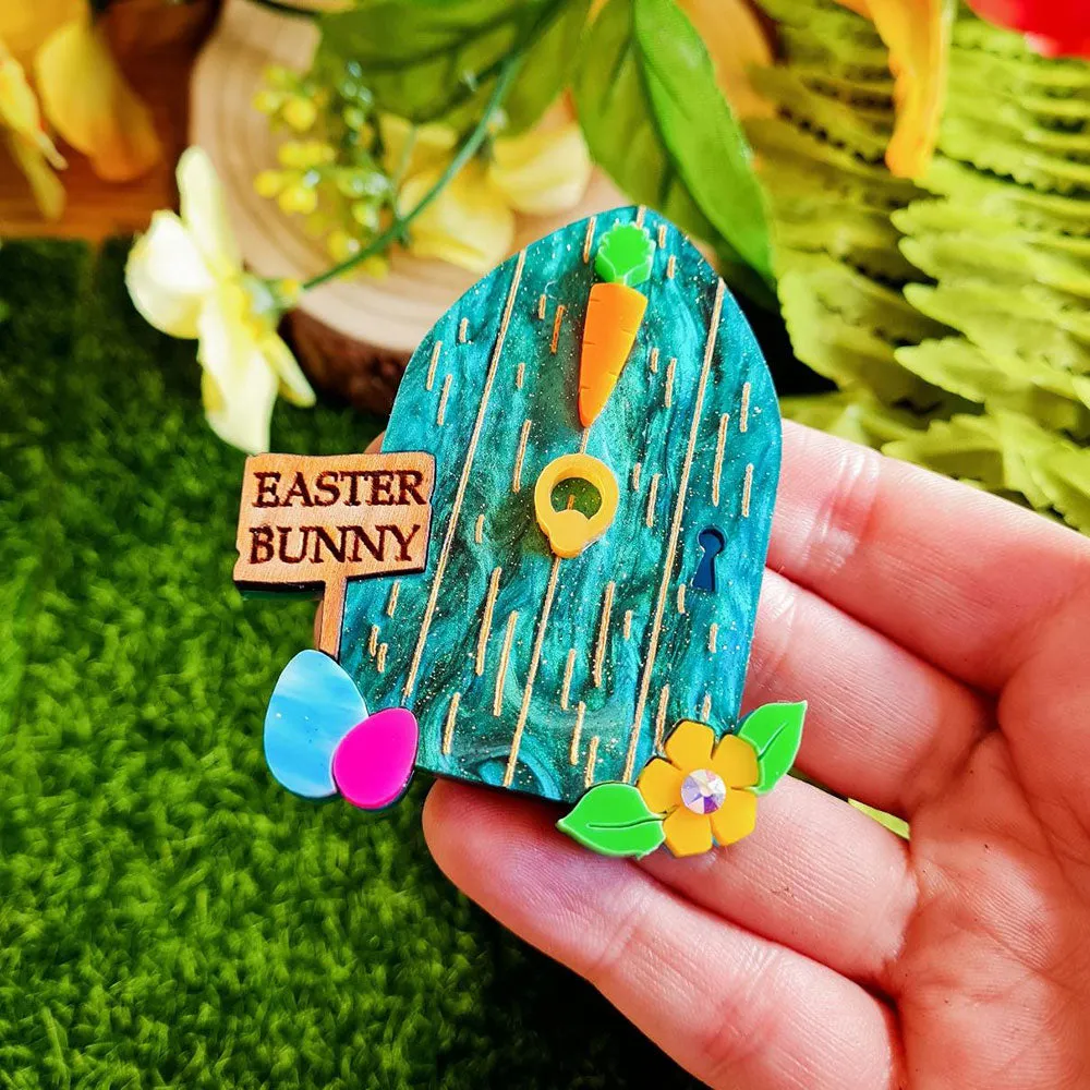 Easter Bunny House Necklace by Cherryloco Jewellery