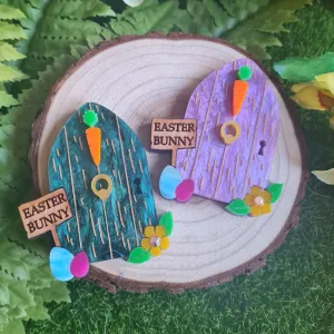 Easter Bunny House Necklace by Cherryloco Jewellery