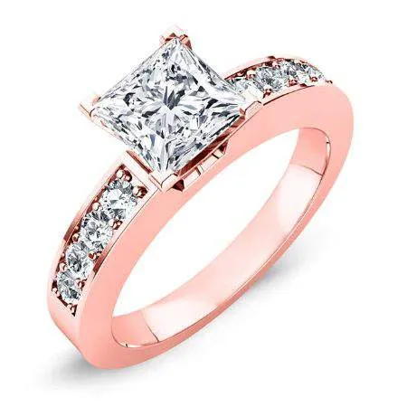 Eliza - Princess Moissanite Engagement Ring
